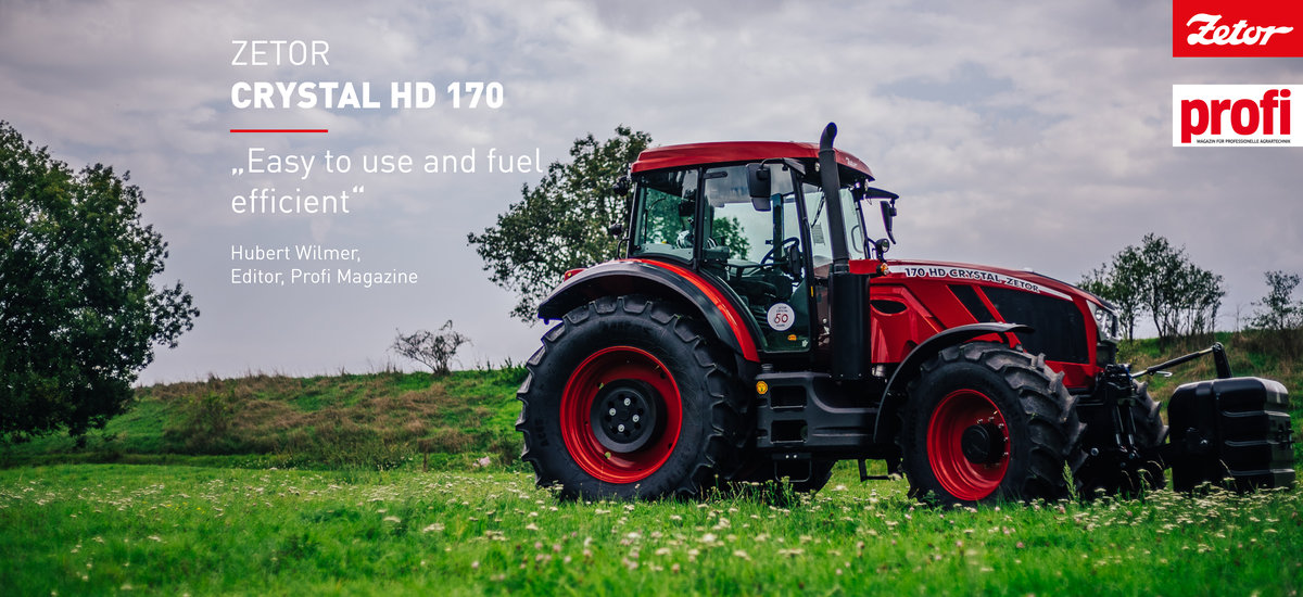 ZETOR CRYSTAL HD 170 shined in the Profi Magazine