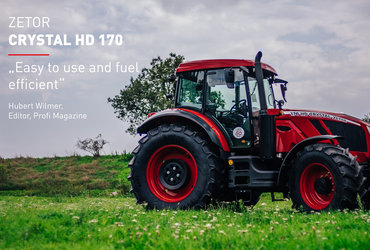 ZETOR CRYSTAL HD 170 shined in the Profi Magazine