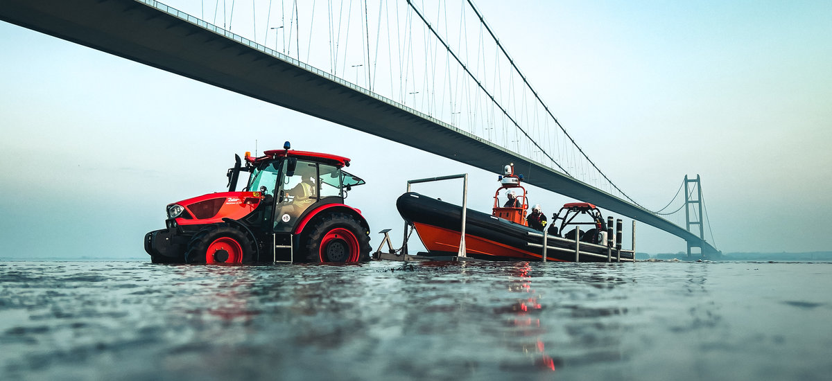 A tractor that helps saving lives