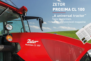 ZETOR PROXIMA CL 100 in Finnish professional magazine Koneviesti