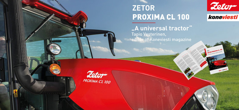 ZETOR PROXIMA CL 100 in Finnish professional magazine Koneviesti