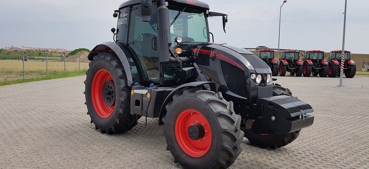 Various colours of ZETOR tractors in Poland