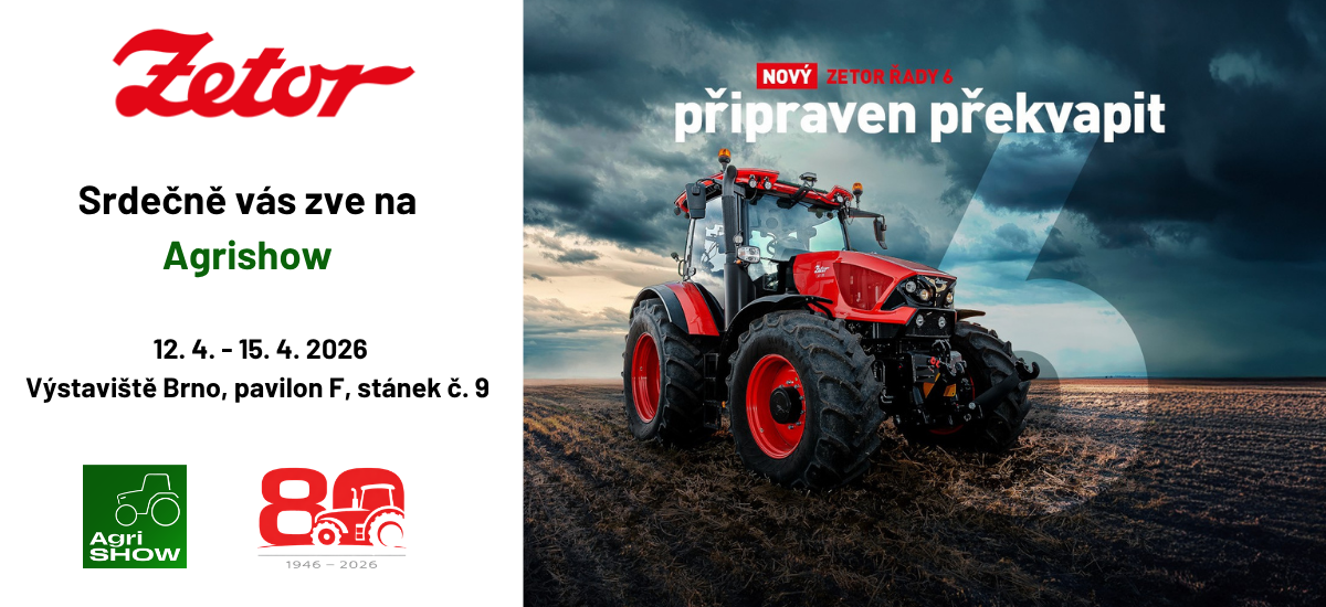ZETOR celebrates 80 years and presents the brand’s history and future at AgriShow in Brno