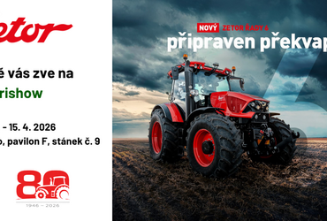 ZETOR celebrates 80 years and presents the brand’s history and future at AgriShow in Brno