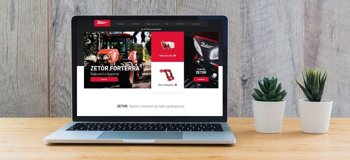 ZETOR presents a modernized website