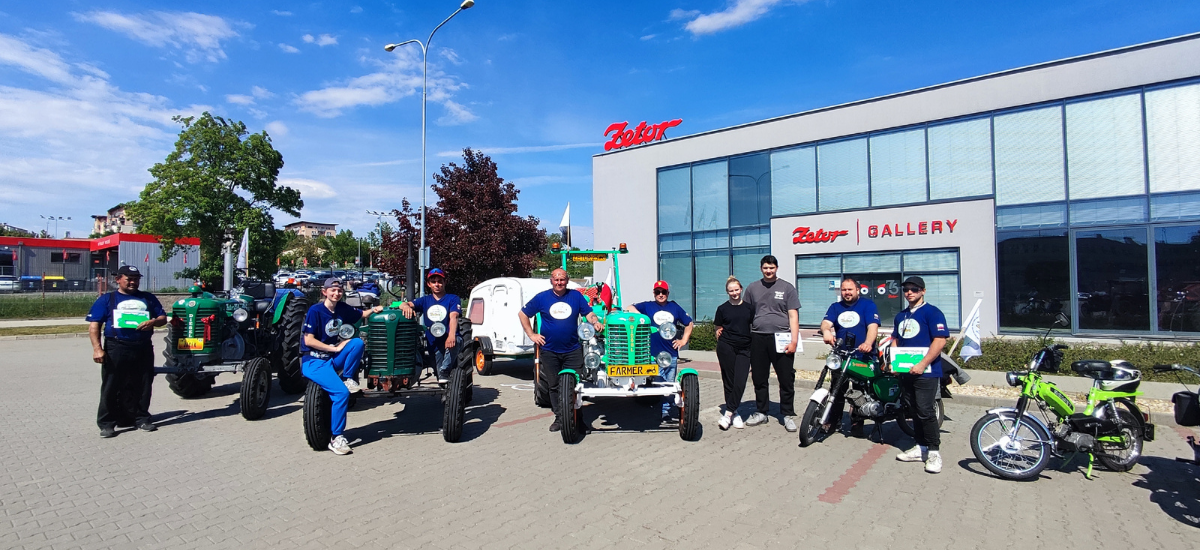 A collection of historic ZETOR tractors from Poland has arrived in Brno